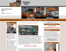 Tablet Screenshot of bunkbedswest.com